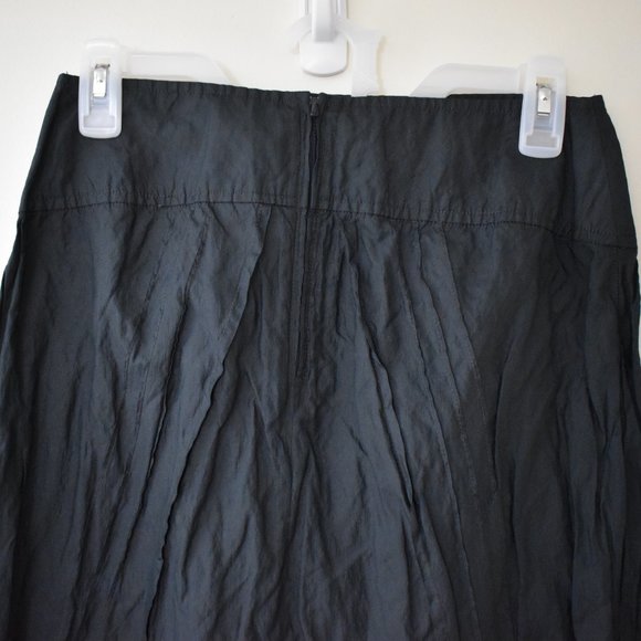 Roni Rabl charcoal gray midi skirt with scrunchy look size medium - Picture 2 of 5